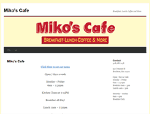Tablet Screenshot of mikoscafe.com